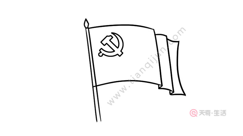 关于党的图片简笔画