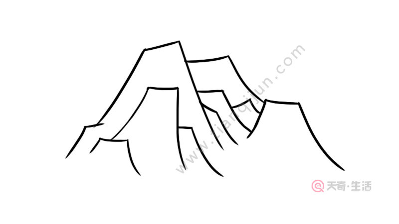 3,画上亭子,大树,草丛点缀山峰.