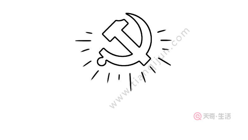 关于党的图片简笔画