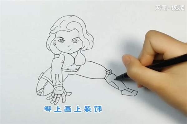 黑寡婦簡(jiǎn)筆畫