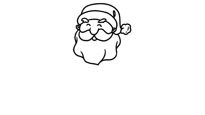 圣诞节圣诞老人简笔画