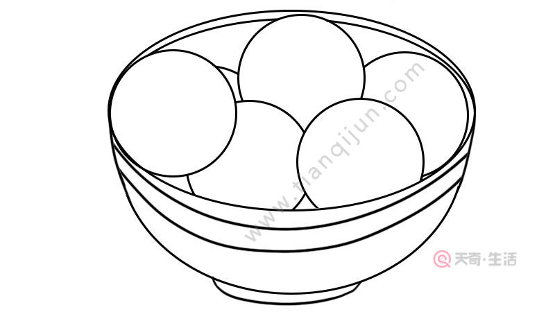 春节美食简笔画