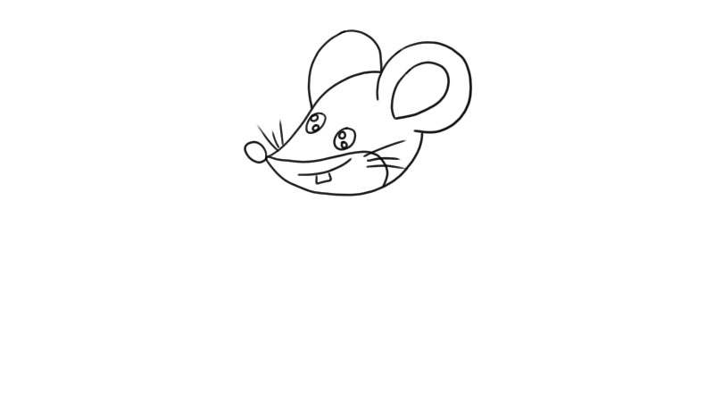 怎么画小老鼠简笔画
