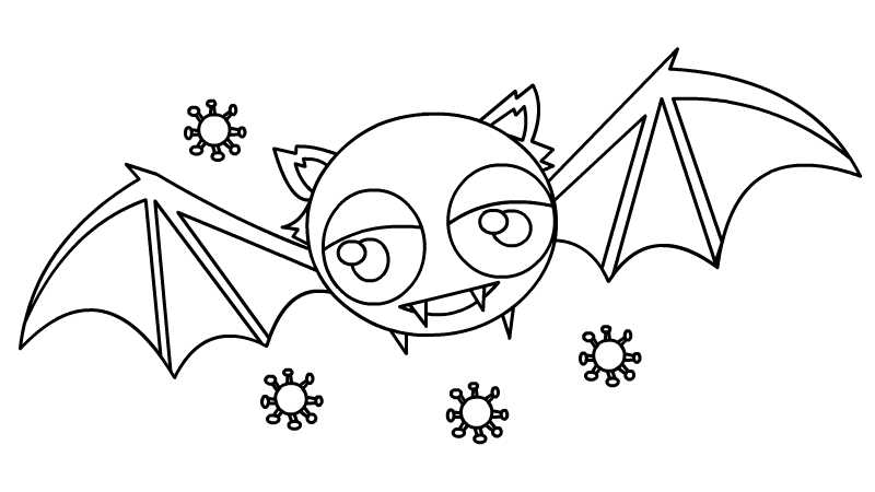 怎么画邪恶的蝙蝠简笔画