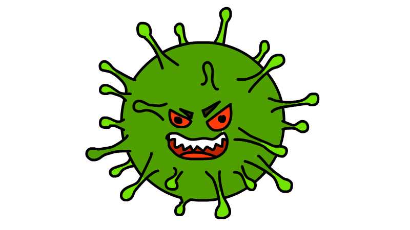 新型冠状病毒简笔画步骤