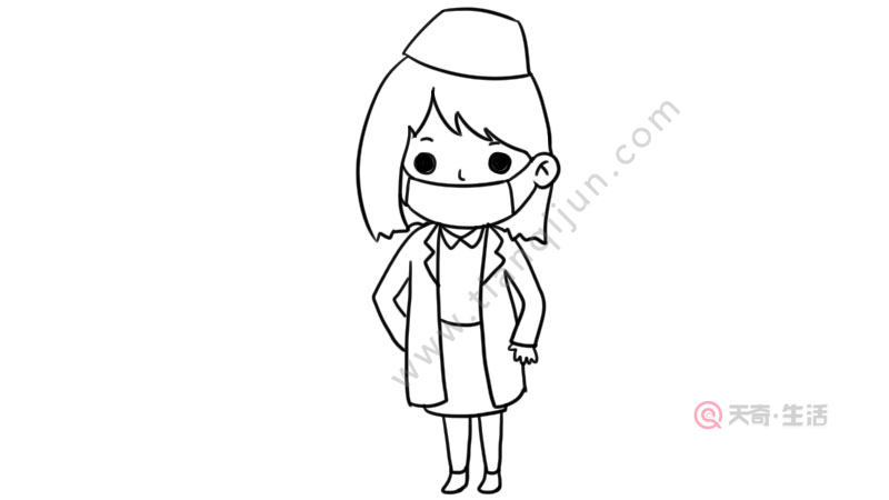 好看的护士简笔画