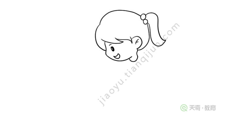 看书的小孩简笔画