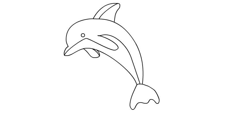 海洋鲸鱼简笔画
