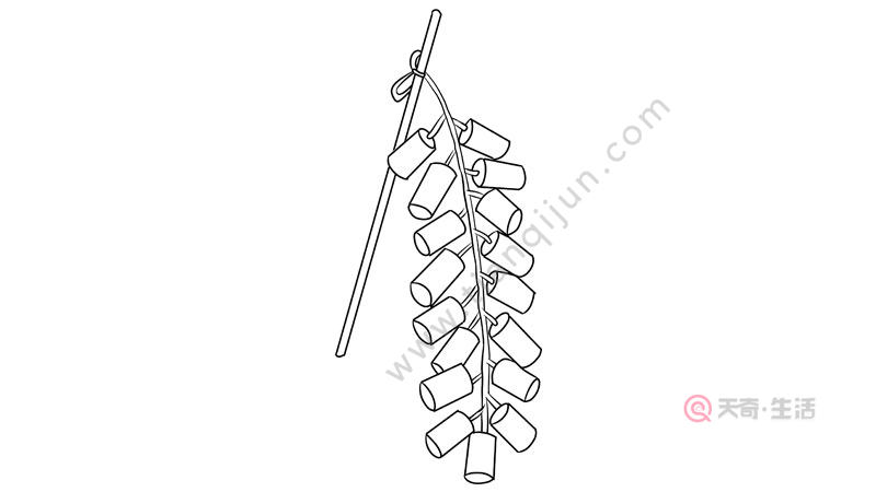 烟花炮竹的简笔画