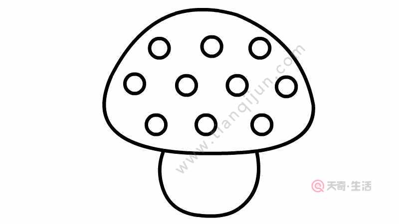 蘑菇简笔画