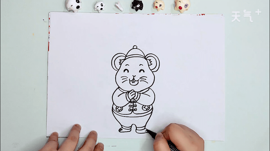 鼠年元旦简笔画 鼠年元旦简笔画怎么画