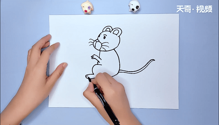 QQ老鼠可爱简笔画 QQ老鼠可爱简笔画怎么画