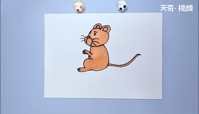 QQ老鼠可爱简笔画 QQ老鼠可爱简笔画怎么画