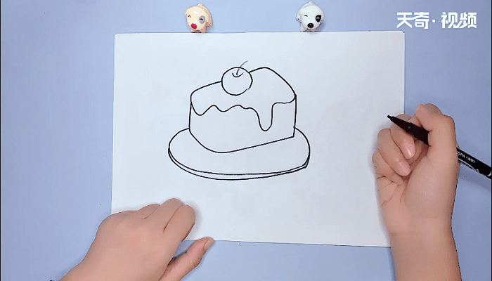  蛋糕的简笔画  蛋糕的简笔画怎么画