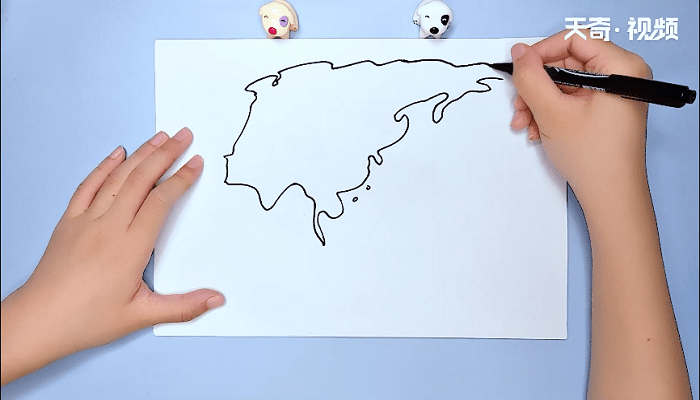  亚洲的简笔画  亚洲的简笔画怎么画