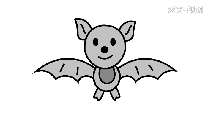 蝙蝠的简单画法 蝙蝠的简儿童画