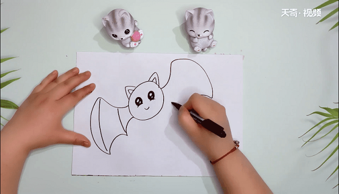 蝙蝠儿童简笔画 蝙蝠儿童画报