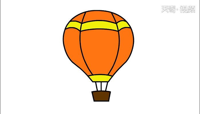 热气球简笔画 热气球儿童画