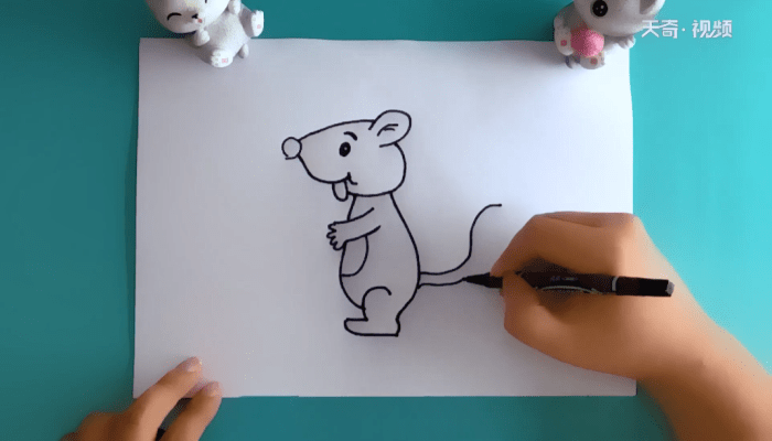 老鼠可爱的简笔画 老鼠可爱的简笔画报