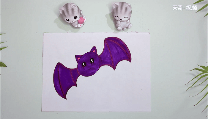 蝙蝠儿童简笔画 蝙蝠儿童画报