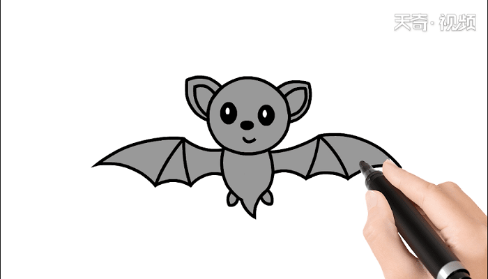 蝙蝠简笔画 蝙蝠儿童画