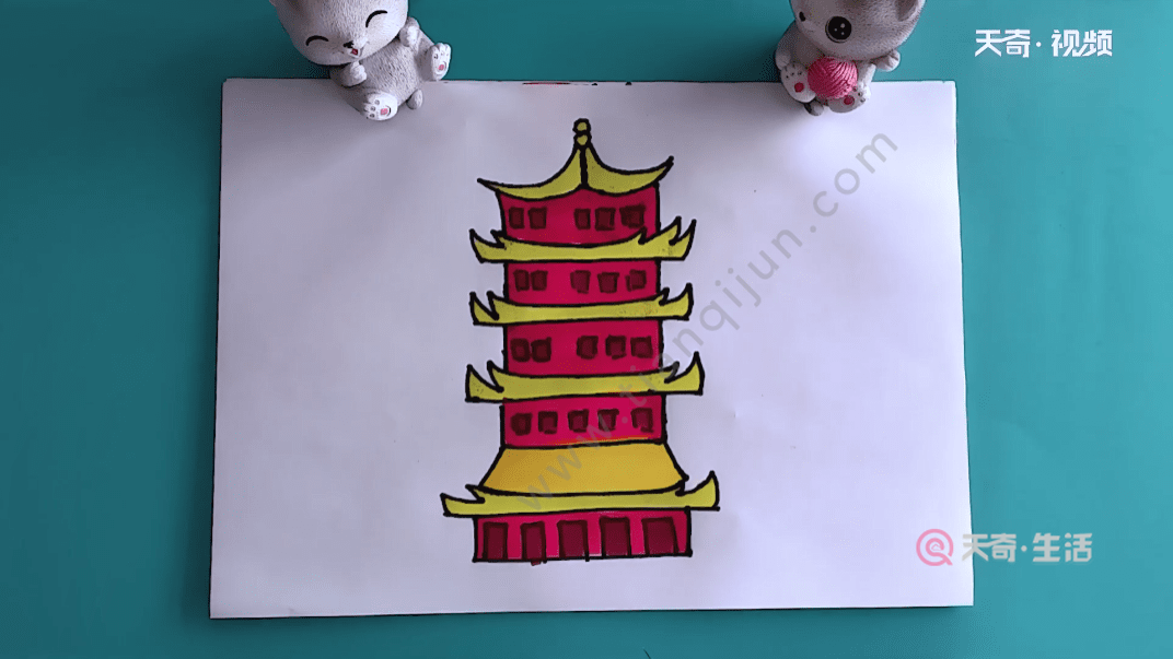 黄鹤楼简笔画 黄鹤楼简笔画怎么画