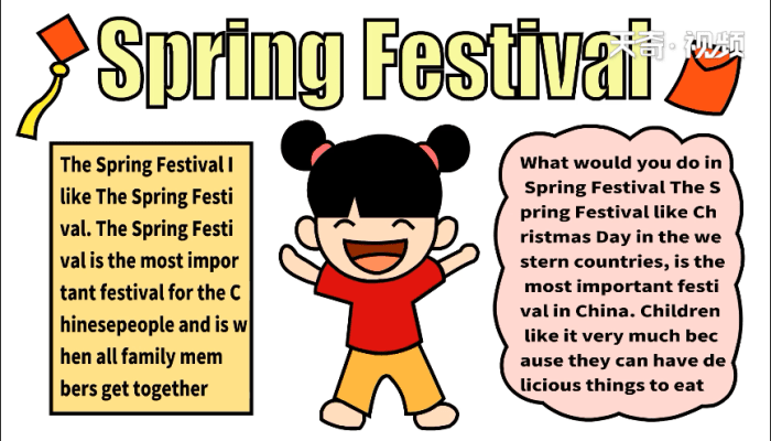  spring festival手抄报