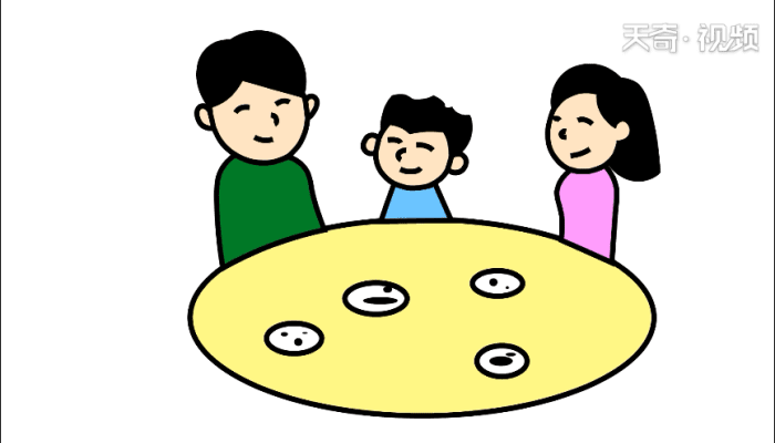 全家一起吃团圆饭绘画 全家一起吃团圆饭绘画怎么画