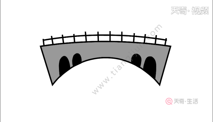 赵州桥简笔画 赵州桥简笔画怎么画