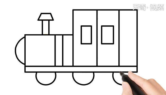 蒸汽火车简笔画 蒸汽火车简笔画怎么画