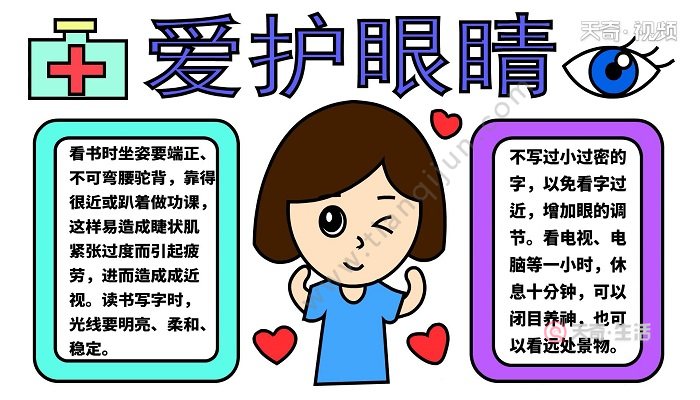 爱眼护眼手抄报 爱眼护眼手抄报怎么画