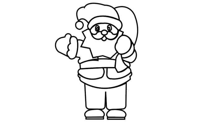 可爱的圣诞老人简笔画 可爱的圣诞老人简笔画怎么画