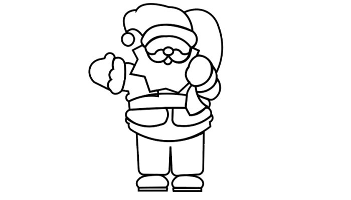 可爱的圣诞老人简笔画 可爱的圣诞老人简笔画怎么画