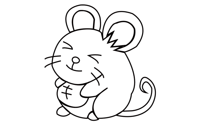 老鼠简笔画 老鼠简笔画怎么画
