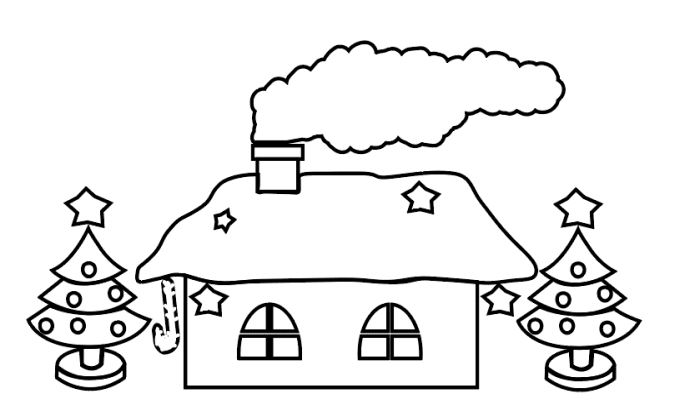 圣诞房子简笔画圣诞房子简笔画怎么画