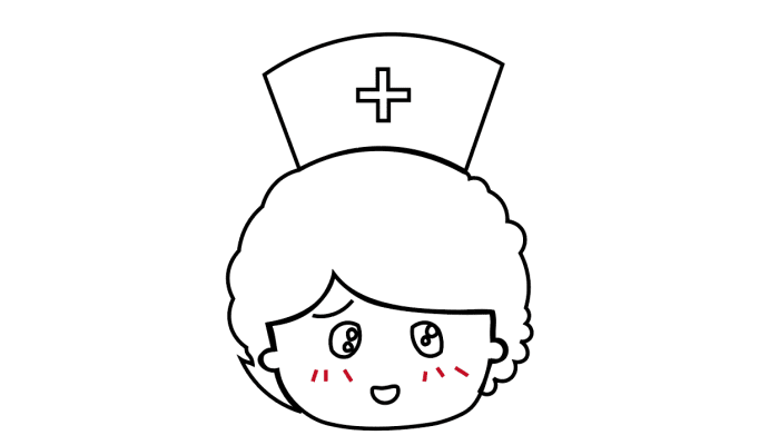 护士动漫头像简笔画 护士动漫头像简笔画怎么画