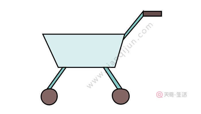 购物车简笔画 购物车简笔画怎么画