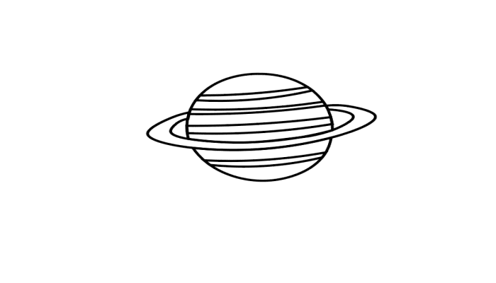 土星简笔画