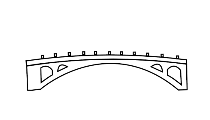 ​赵州桥简笔画 ​赵州桥简笔画怎么画