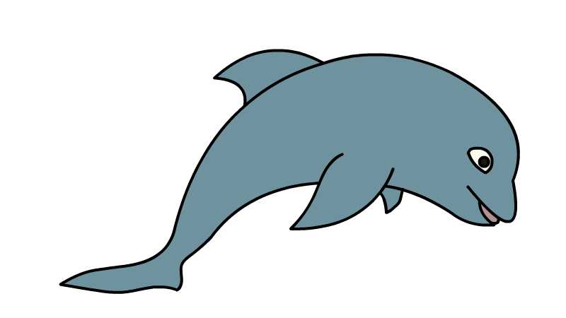 海豚简笔画