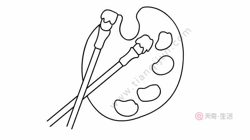 调色盘简笔画 调色盘简笔画怎么画