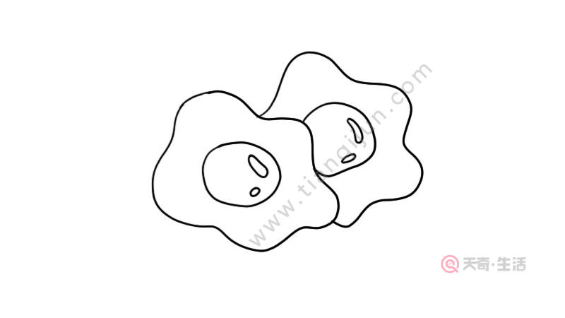 煎鸡蛋简笔画 煎鸡蛋简笔画怎么画
