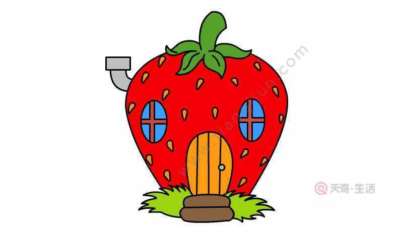 草莓房子简笔画 草莓房子简笔画怎么画