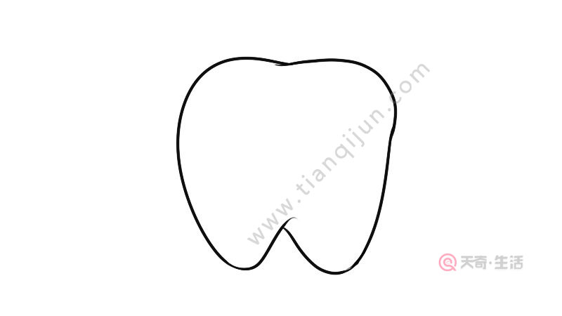 牙齿简笔画 牙齿的画法