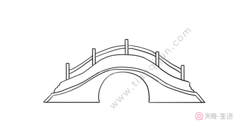 拱桥简笔画 拱桥简笔画怎么画