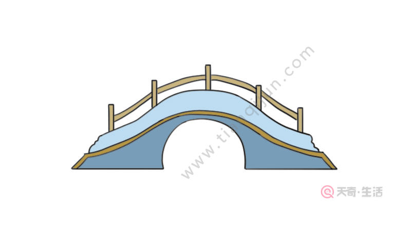 拱桥简笔画 拱桥简笔画怎么画