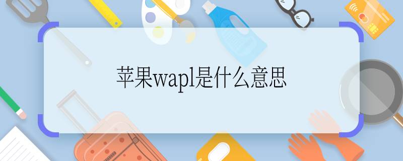 苹果wapl是什么意思  苹果wapi是什么意思呢