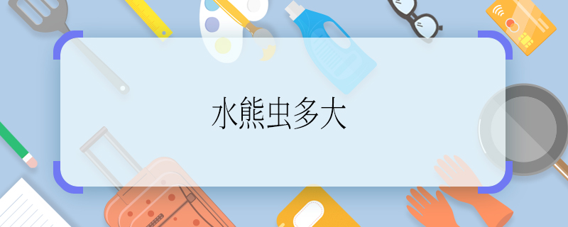 水熊虫多大 水熊虫体积多大