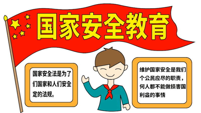 国家安全手抄报 国家安全手抄报怎么画