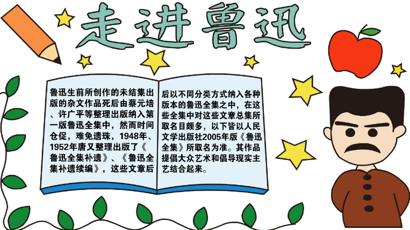 走進(jìn)魯迅手抄報(bào)